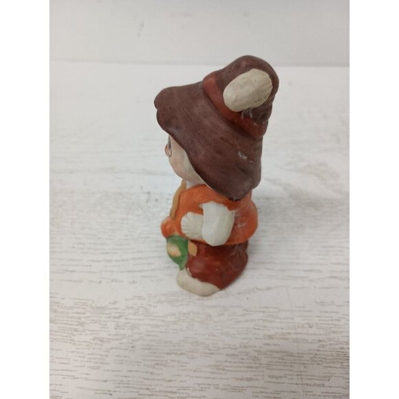 Vintage Ceramic Scarecrow Figurine Halloween Decor Hand Painted Collectible - Picture 13 of 16